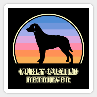 Curly-Coated Retriever Vintage Sunset Dog Sticker